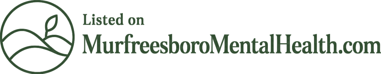 Green badge: Listed on MurfreesboroMentalHealth.com